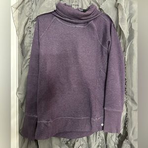 Purple cowl neck sweatshirt